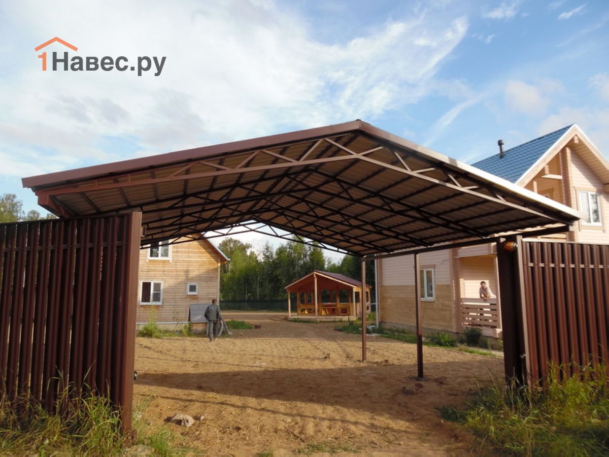 Навес из поликарбоната